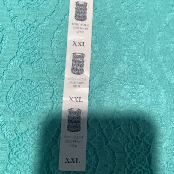 Blue and Green Embellished Boxy Short Sleeve Blouse - Picture 4 of 8